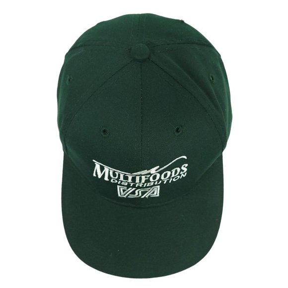 Otto Cap Multifoods Distribution Adjustable Tuck Strap Cap Trucker Hat Green - Picture 6 of 8